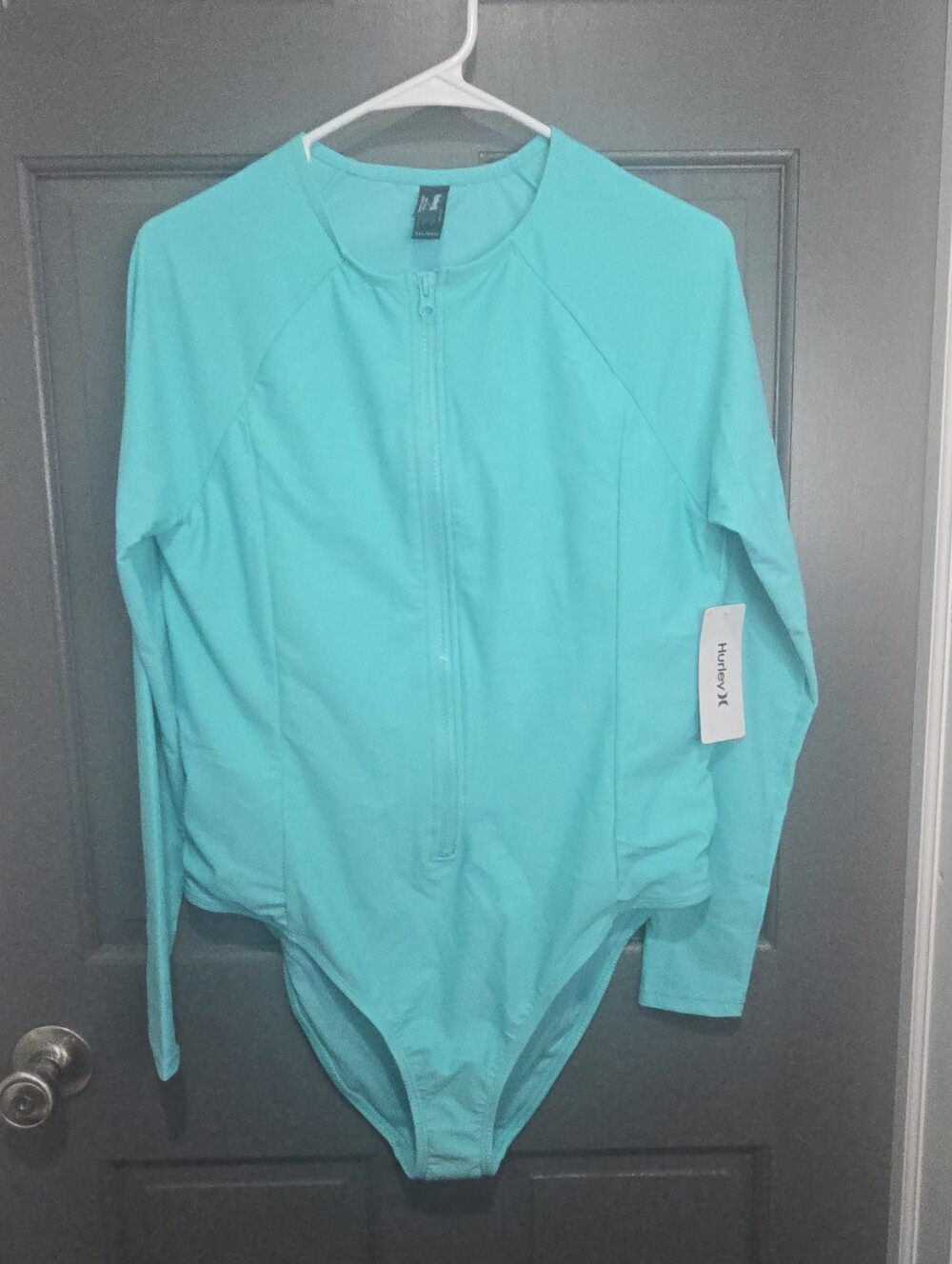 Hurley Long Sleeve One Piece Swimsuit, XXL
